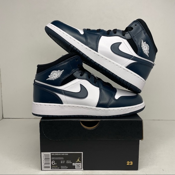 Jordan Shoes - Nike Air Jordan 1 Retro Mid GS “Armory Navy” NEW 2022